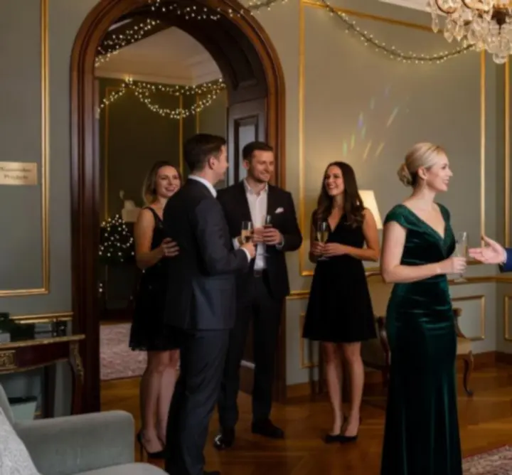 Elegancko zaaranżowana przestrzeń prywatnej celebracji