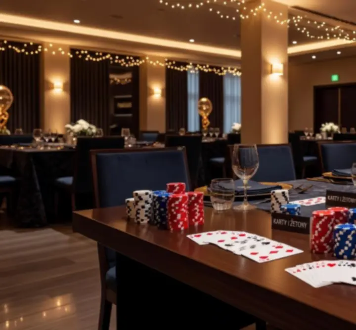 Profesjonalnie zorganizowany event z elementem rozrywki pokerowej